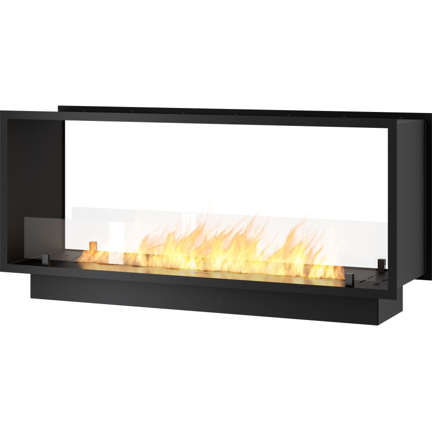 InFire - Wbudowany BIO kominek 48,5x123,5 cm 6kW czarny