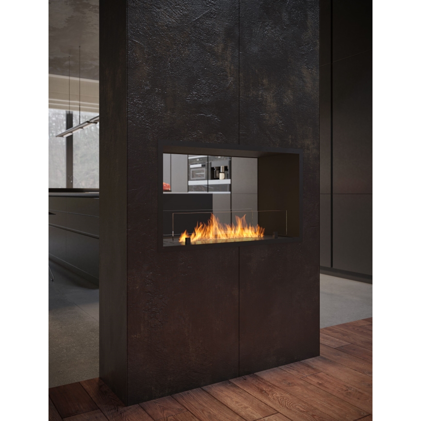 InFire - Wbudowany BIO kominek 48,5x83,5 cm 3,5kW czarny