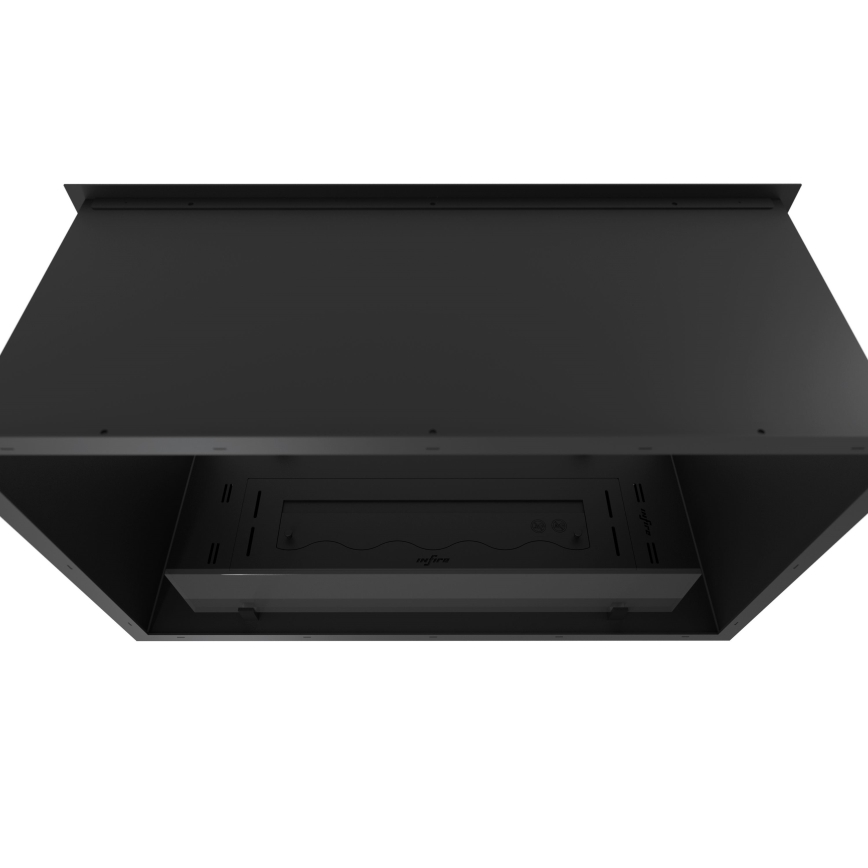 InFire - Wbudowany BIO kominek 48,5x83,5 cm 3,5kW czarny