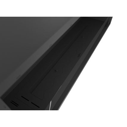 InFire - Wbudowany BIO kominek 49,4x124,4 cm 6kW czarny
