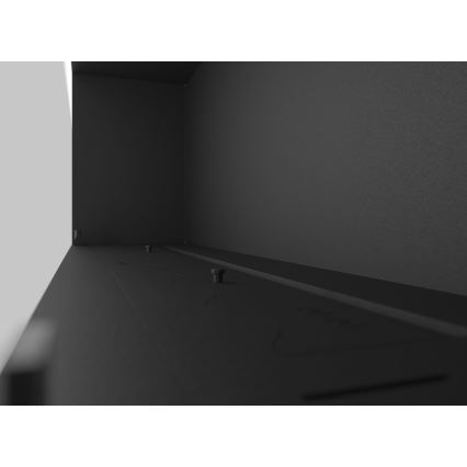 InFire - Wbudowany BIO kominek 49,4x124,4 cm 6kW czarny