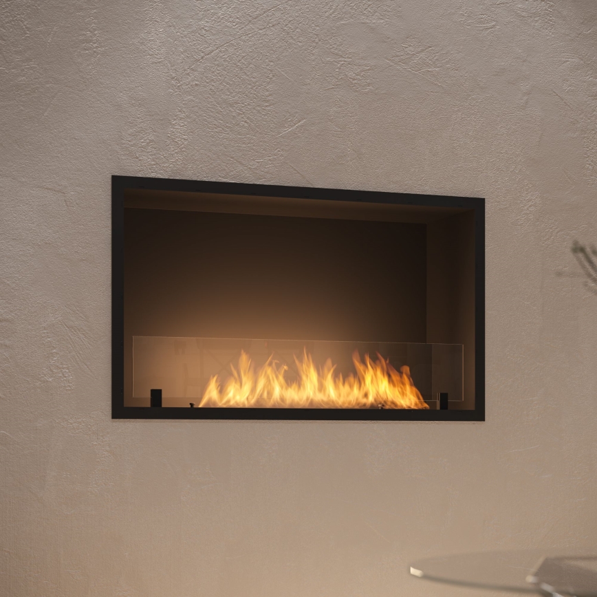 InFire - Wbudowany BIO kominek 49,4x84,4 cm 3,5kW czarny