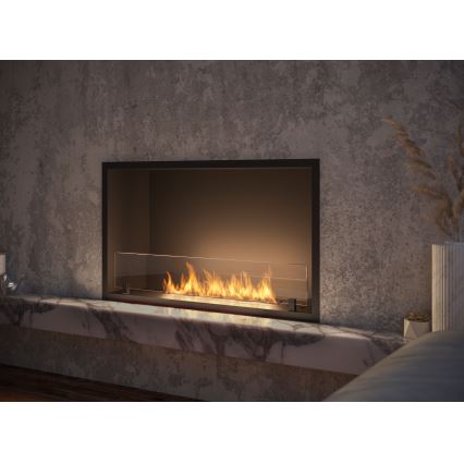 InFire - Wbudowany BIO kominek 49,4x84,4 cm 3,5kW czarny