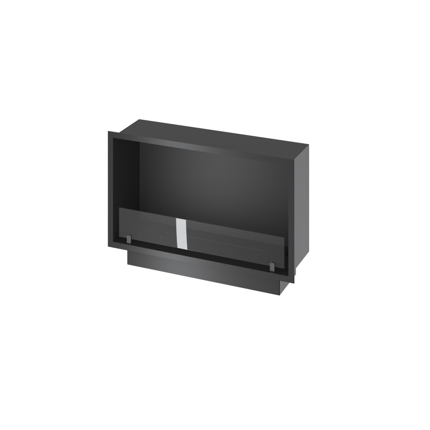 InFire - Wbudowany BIO kominek 49,4x84,4 cm 3,5kW czarny