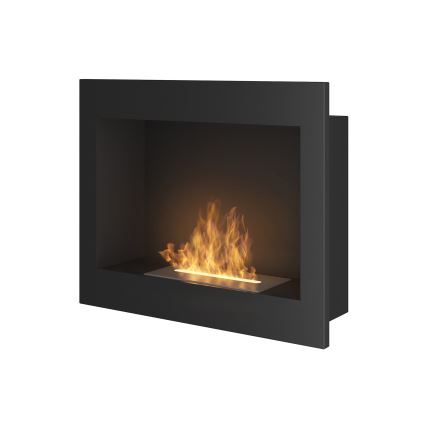 InFire - Wbudowany BIO kominek 49x60 cm 3kW czarny