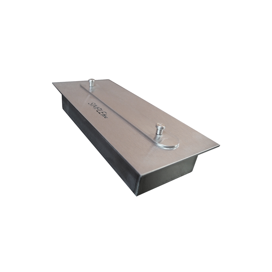 InFire - Wbudowany BIO kominek 49x60 cm 3kW czarny