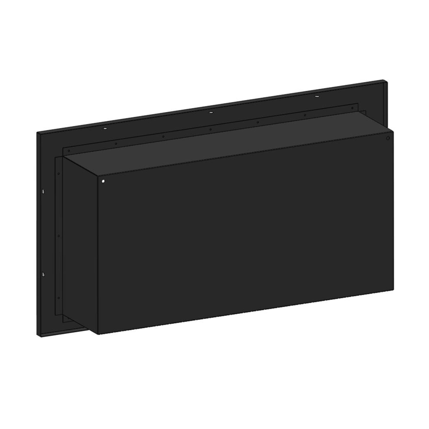 InFire - Wbudowany BIO kominek 49x90 cm 3kW czarny