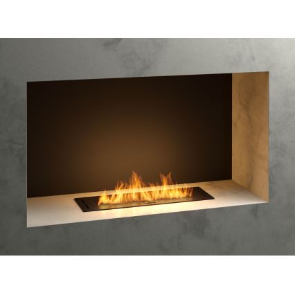 InFire - Wbudowany BIO kominek 7,5x50 cm 3,5kW czarny
