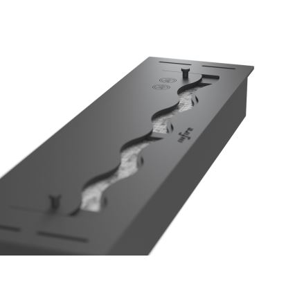 InFire - Wbudowany BIO kominek 7,5x50 cm 3,5kW czarny