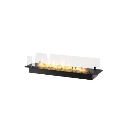 InFire - Wbudowany BIO kominek 8,5x120 cm 6kW czarny