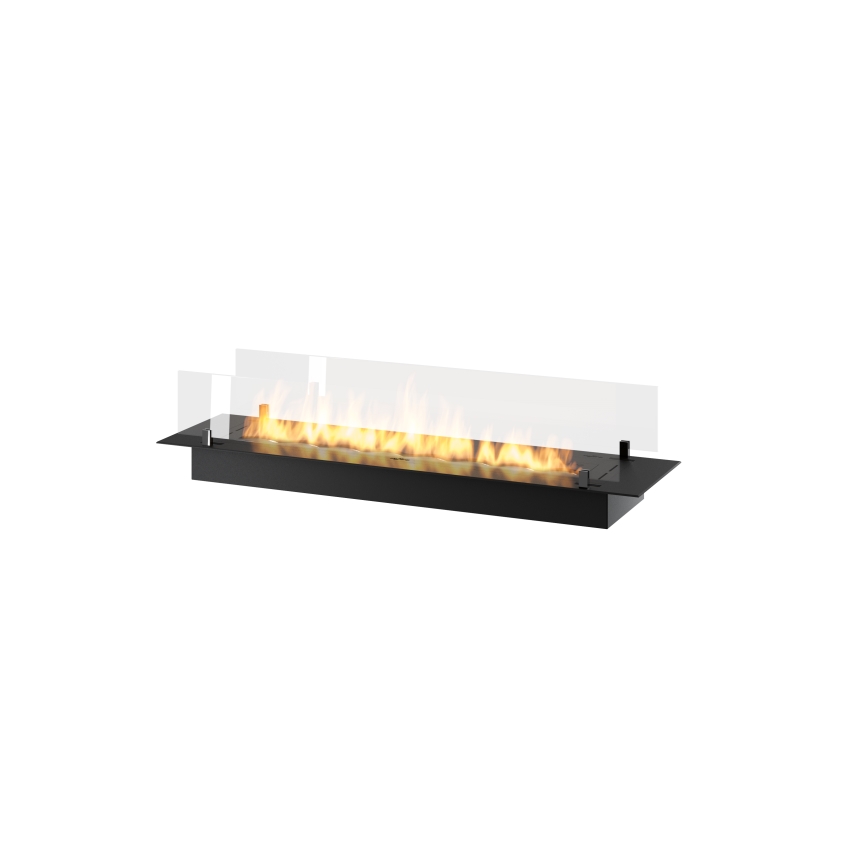 InFire - Wbudowany BIO kominek 8,5x120 cm 6kW czarny