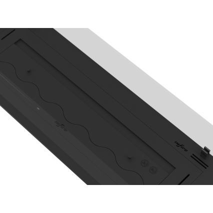InFire - Wbudowany BIO kominek 8,5x120 cm 6kW czarny