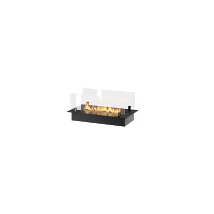InFire - Wbudowany BIO kominek 8,5x60 cm 3,5kW czarny