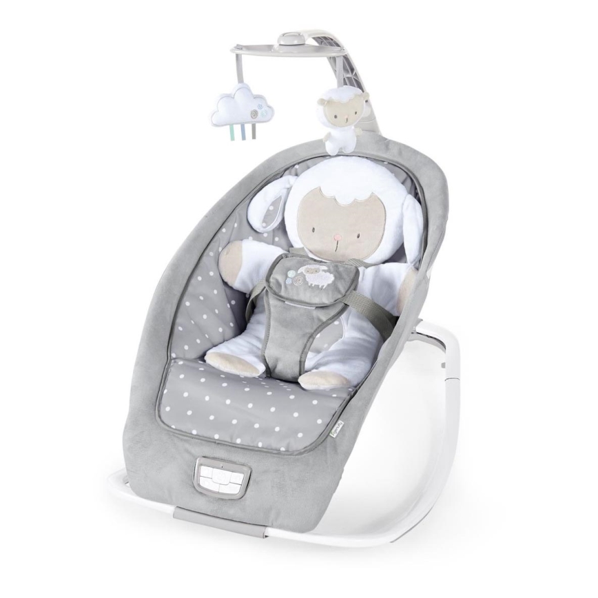 Ingenuity - Bujaczek dziecięcy z muzyką CUDDLE LAMB 3xLR14