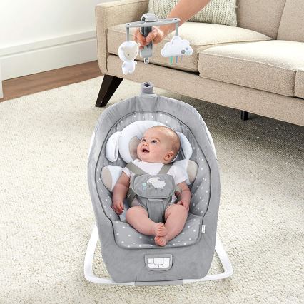 Ingenuity - Bujaczek dziecięcy z muzyką CUDDLE LAMB 3xLR14