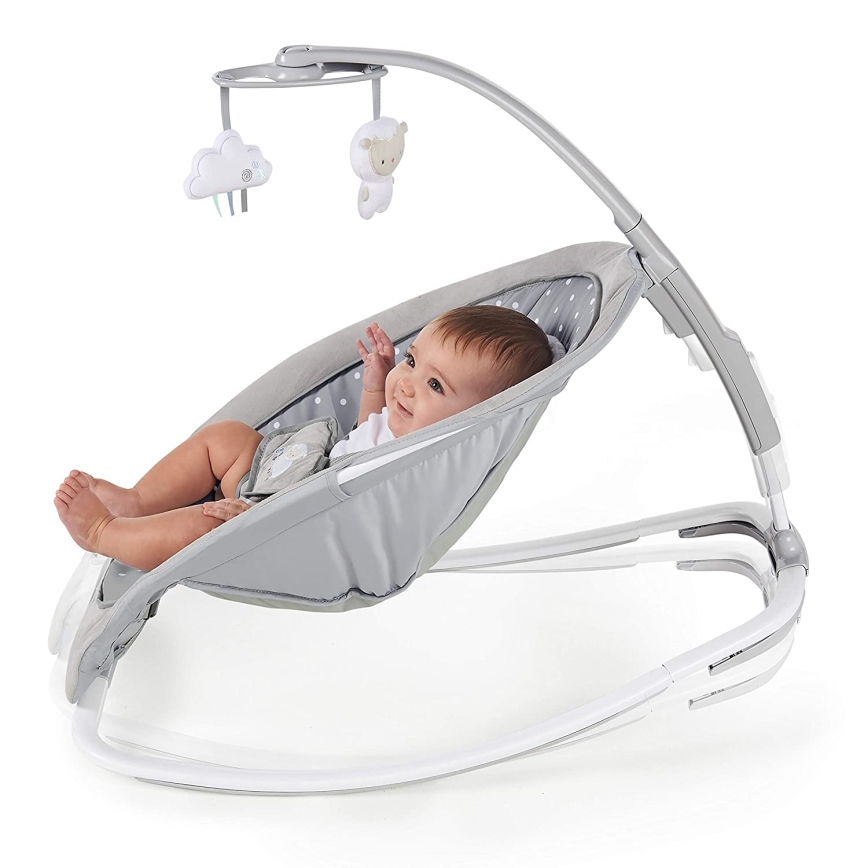 Ingenuity - Bujaczek dziecięcy z muzyką CUDDLE LAMB 3xLR14