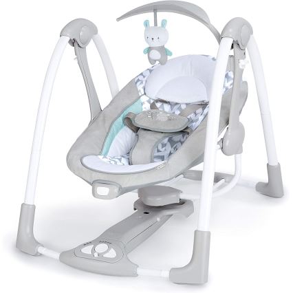 Ingenuity - Dziecięca huśtawka wibracyjna z muzyką 2w1 RAYLAN