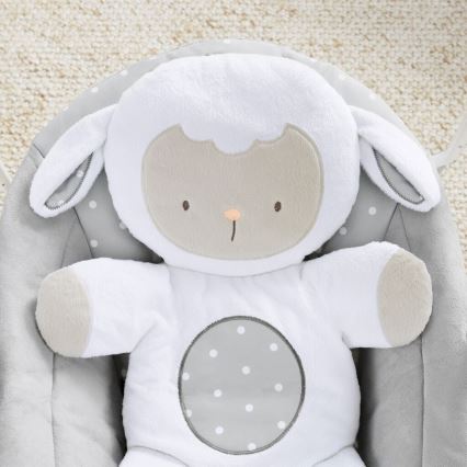Ingenuity - Dziecięca huśtawka z muzyką CUDDLE LAMB 4xLR14