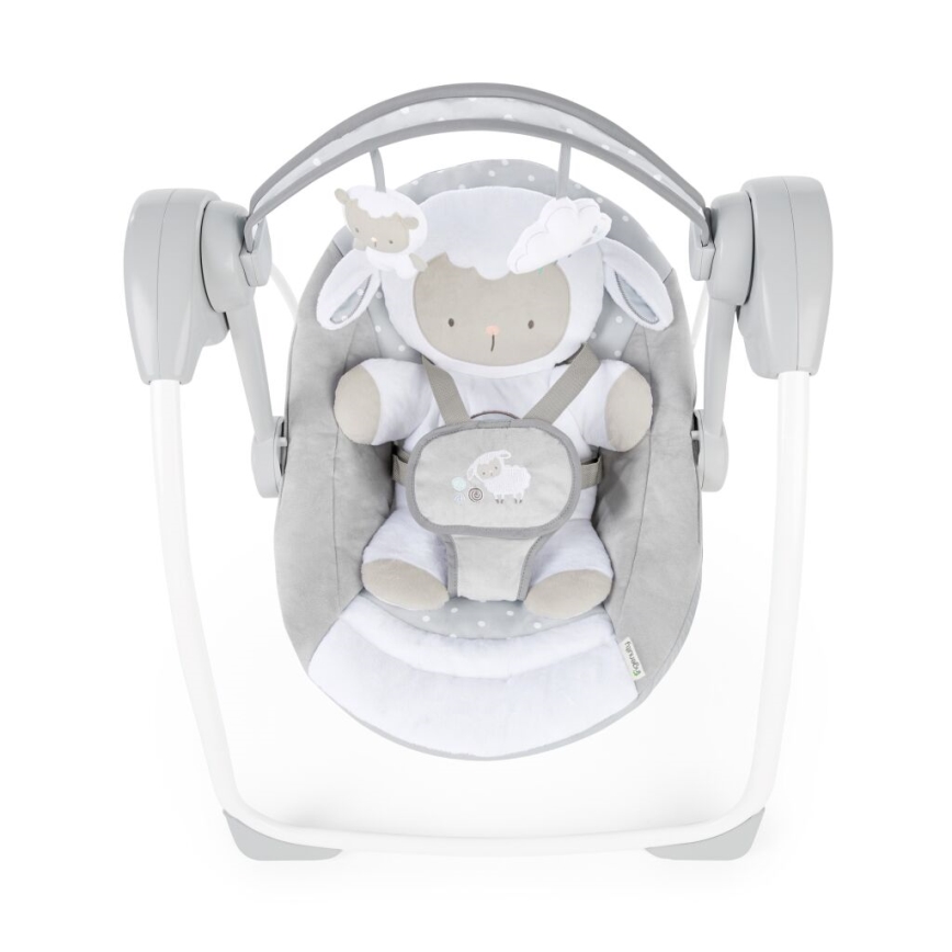 Ingenuity - Dziecięca huśtawka z muzyką CUDDLE LAMB 4xLR14