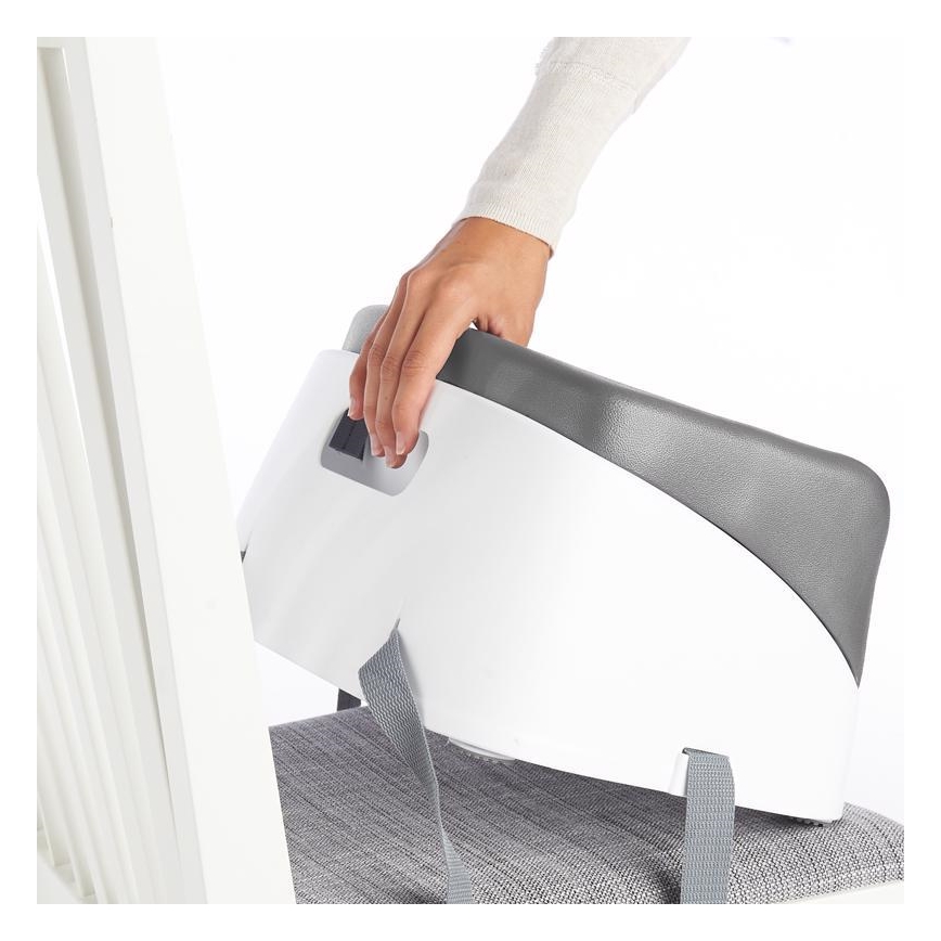 Ingenuity - Fotelik podwyższający do stołu jadalnego 2w1 SMARTCLEAN TODDLER szary