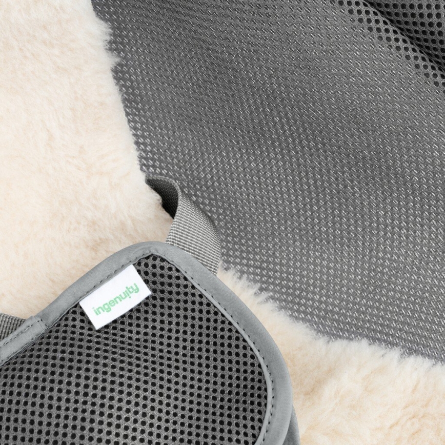 Ingenuity - Leżaczek wibracyjny dla dziecka z muzyką EVERY SEASON WESLEY 3xC szary