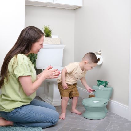 Ingenuity - Nocnik dziecięcy z dźwiękiem MY SIZE zielony 2xAAA