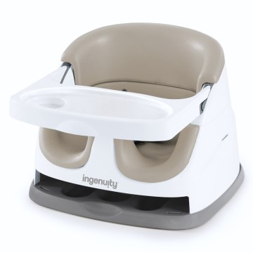 Ingenuity - Poduszka na krzesło do jadalni 2w1 BABY BASE beżowy
