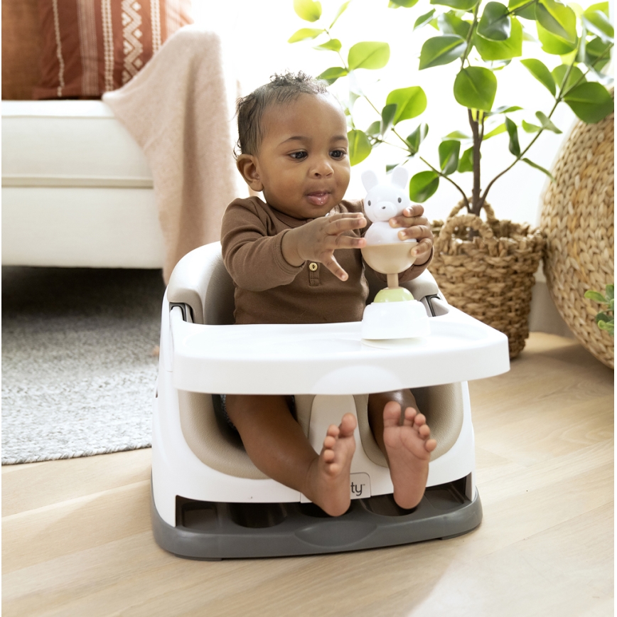 Ingenuity - Poduszka na krzesło do jadalni 2w1 BABY BASE beżowy