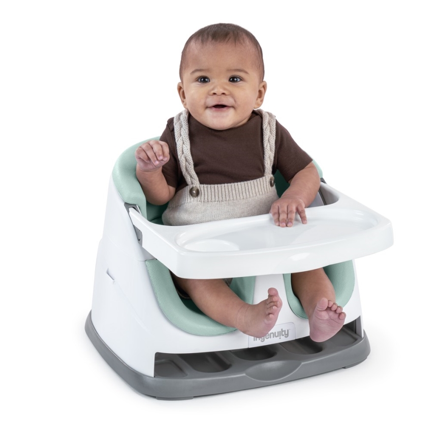 Ingenuity - Poduszka na krzesło do jadalni 2w1 BABY BASE miętowy