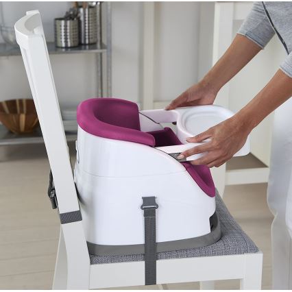 Ingenuity - Siedzisko podwyższające do stołu jadalnego 2w1 BABY BASE różowe