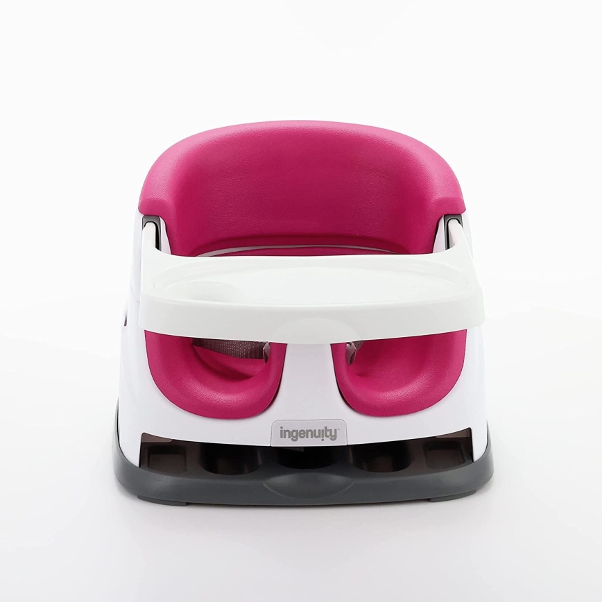 Ingenuity - Siedzisko podwyższające do stołu jadalnego 2w1 BABY BASE różowe