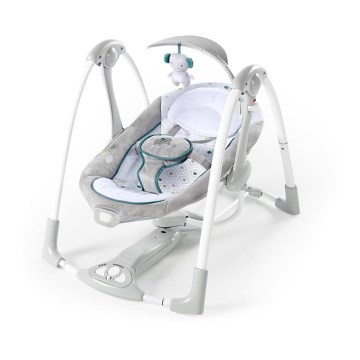 Ingenuity - Wibrująca huśtawka dla dzieci z muzyką 2w1 NASH 4xLR20