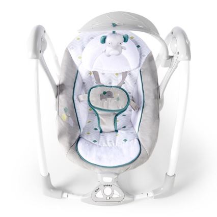 Ingenuity - Wibrująca huśtawka dla dzieci z muzyką 2w1 NASH 4xLR20