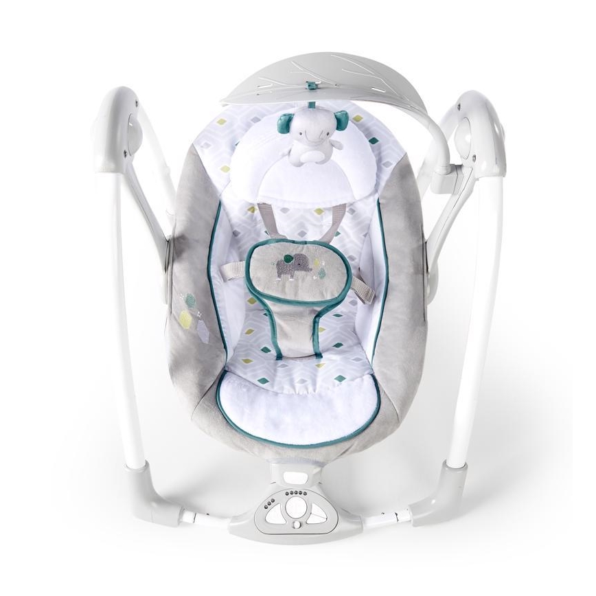 Ingenuity - Wibrująca huśtawka dla dzieci z muzyką 2w1 NASH 4xLR20