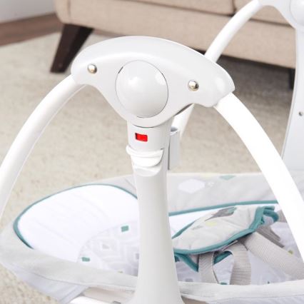 Ingenuity - Wibrująca huśtawka dla dzieci z muzyką 2w1 NASH 4xLR20