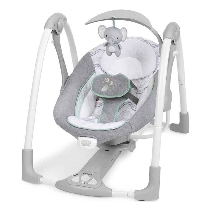 Ingenuity - Wibrująca huśtawka dla dzieci z muzyką 2w1 SWELL 4xD + 1xC