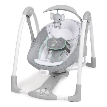 Ingenuity - Wibrująca huśtawka dla dzieci z muzyką 2w1 SWELL