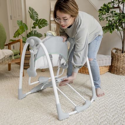 Ingenuity - Wibrująca huśtawka dla dzieci z muzyką 2w1 WIMBERLY 4xD + 1xC
