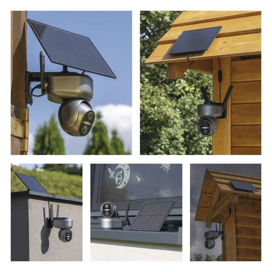 Inteligentna kamera solarna z czujnikiem GoSmart, 4G/LTE, 10400 mAh, 5V, IP65, Tuya
