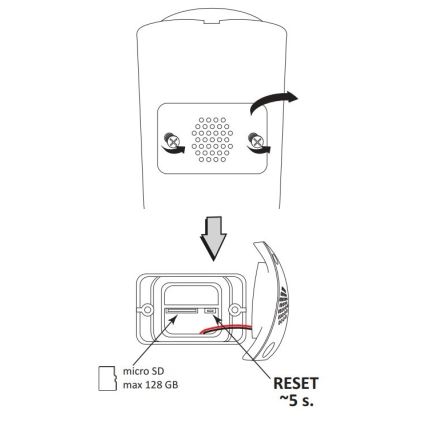 Inteligentna kamera zewnętrzna COSMO LED/230V/Wi-Fi Tuya IP66