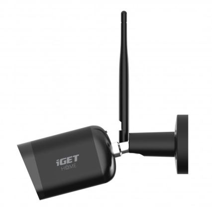Inteligentna kamera zewnętrzna z sensorem Full HD 1080p 12V IP65 Wi-Fi Tuya czarna