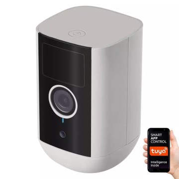 Inteligentna kamera zewnętrzna z czujnikiem ruchu GoSmart 5V 9600mAh IP65 Wi-Fi Tuya
