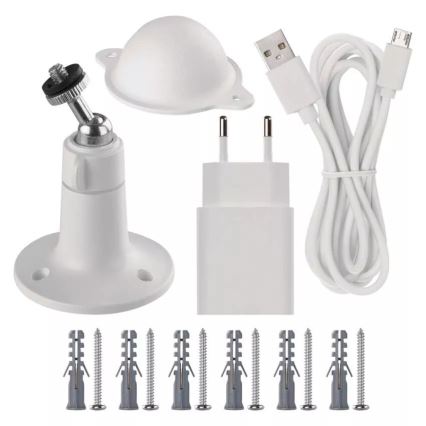 Inteligentna kamera zewnętrzna z czujnikiem ruchu GoSmart 5V 9600mAh IP65 Wi-Fi Tuya
