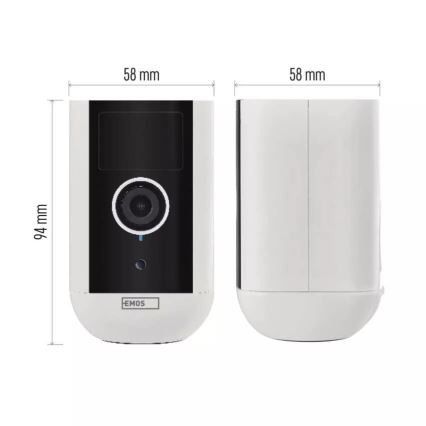 Inteligentna kamera zewnętrzna z czujnikiem ruchu GoSmart 5V 9600mAh IP65 Wi-Fi Tuya