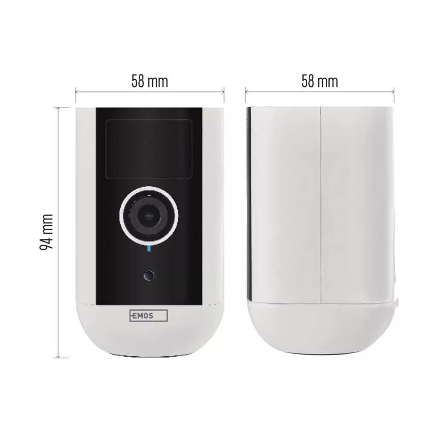 Inteligentna kamera zewnętrzna z czujnikiem ruchu GoSmart 5V 9600mAh IP65 Wi-Fi Tuya