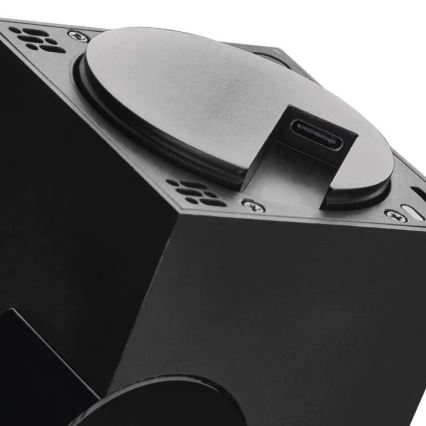 Inteligentna obrotowa kamera wewnętrzna z czujnikiem ruchu GoSmart 5V Wi-Fi Tuya czarna