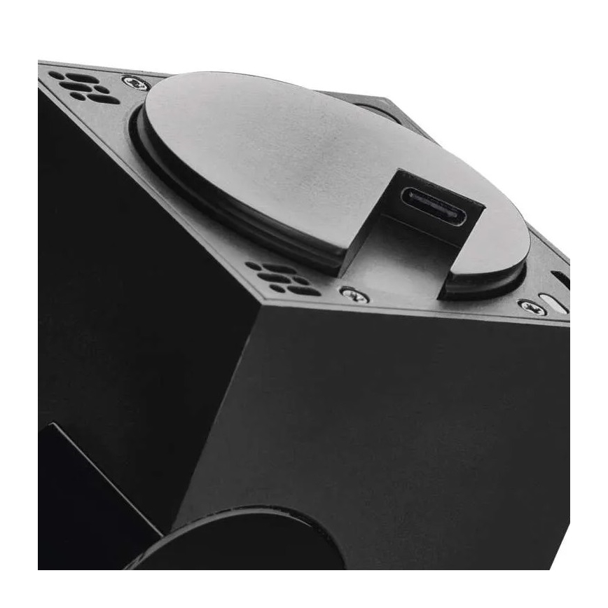 Inteligentna obrotowa kamera wewnętrzna z czujnikiem ruchu GoSmart 5V Wi-Fi Tuya czarna