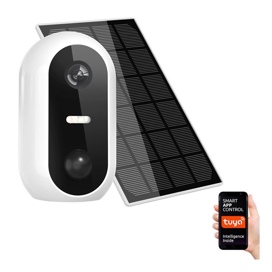 Inteligentna zewnętrzna kamera IP z panelem solarnym 1080p Full HD 9600 mAh IP54 Wi-Fi Tuya