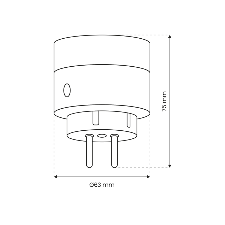 Inteligentne gniazdko 2300W/230V/10A Wi-Fi Tuya