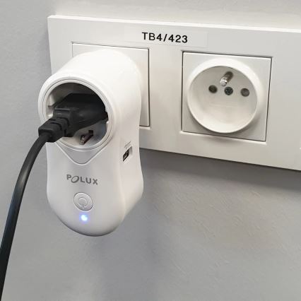 Inteligentne gniazdo SMART 3400W/230V Wi-Fi Tuya + USB SCHUKO